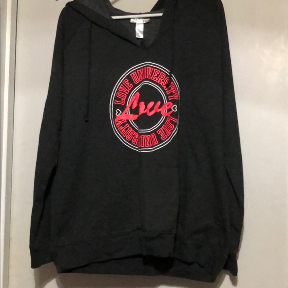 Heather gray hoodie